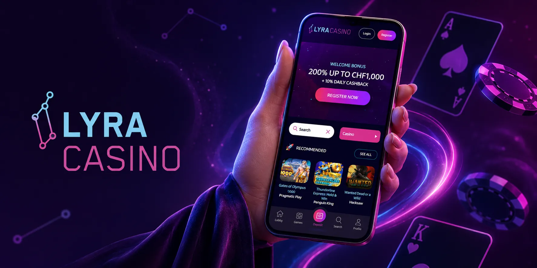 Lyra Casino App-schermafbeelding